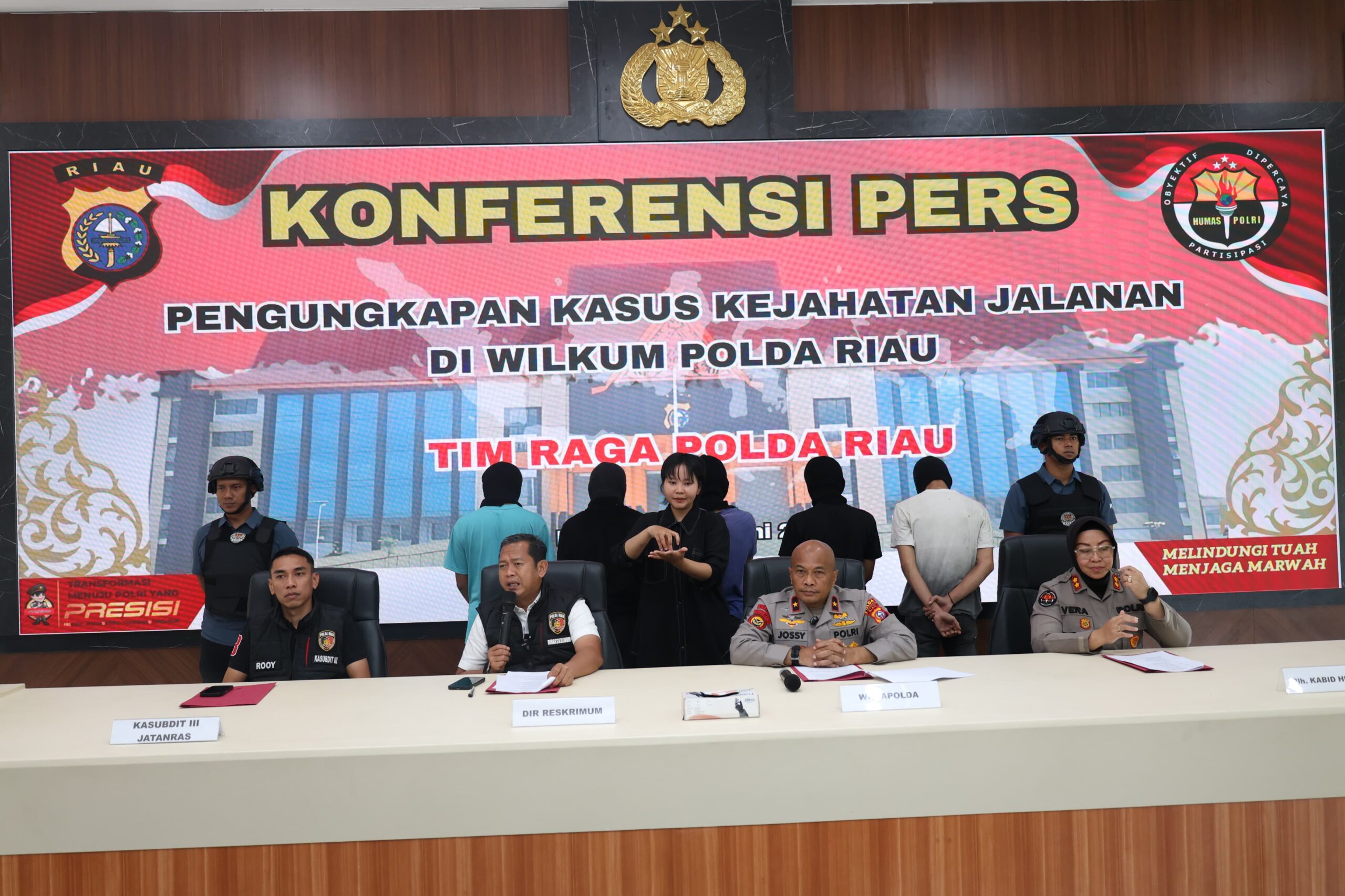 Polda Riau Tangkap 8 Anggota Geng Motor Bersenjata, Masih Berstatus Pelajar