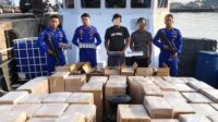 Penyelundupan Lewat Perairan Setokok, Ratusan Batang Rokok Ilegal Disita