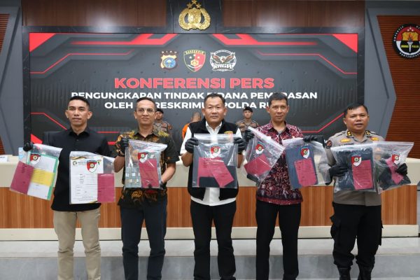 Lakukan Pemerasan Terhadap Perusahaan di Pekanbaru, Polda Riau Tangkap Petinggi Ormas Petir